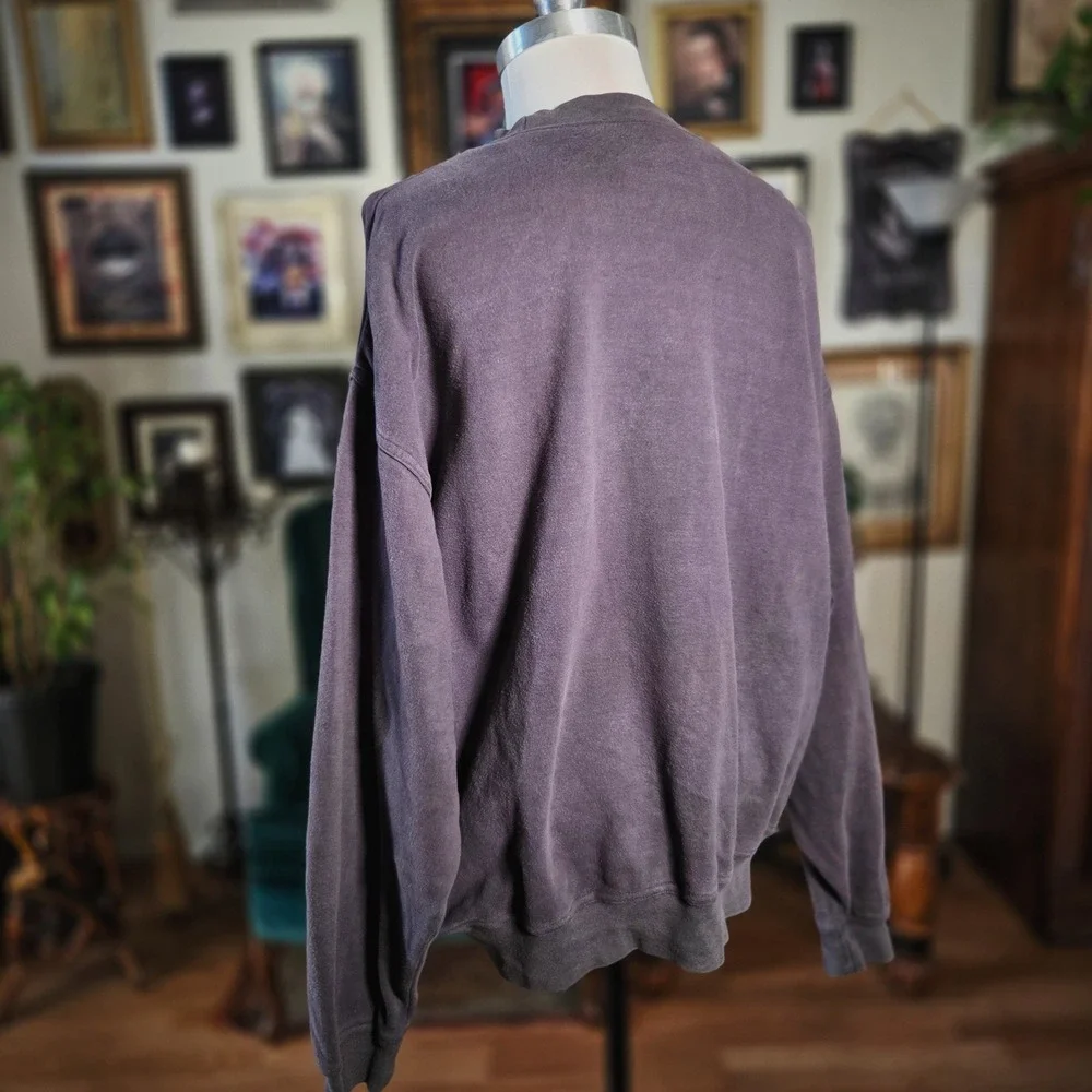 Hugo Boss Sweatshirt Vintage 90s XL Grey Embroidered Diamond Pullover Mens Rare